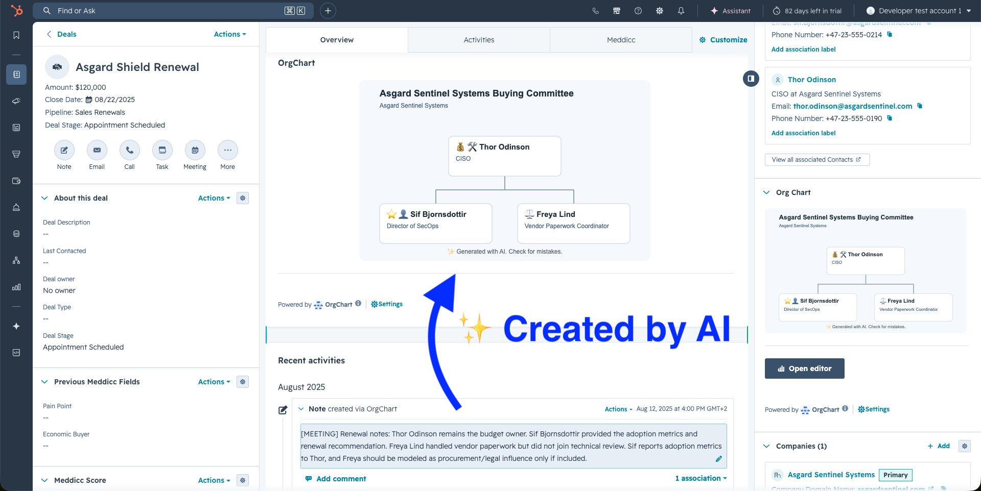AI scoring of sales deals